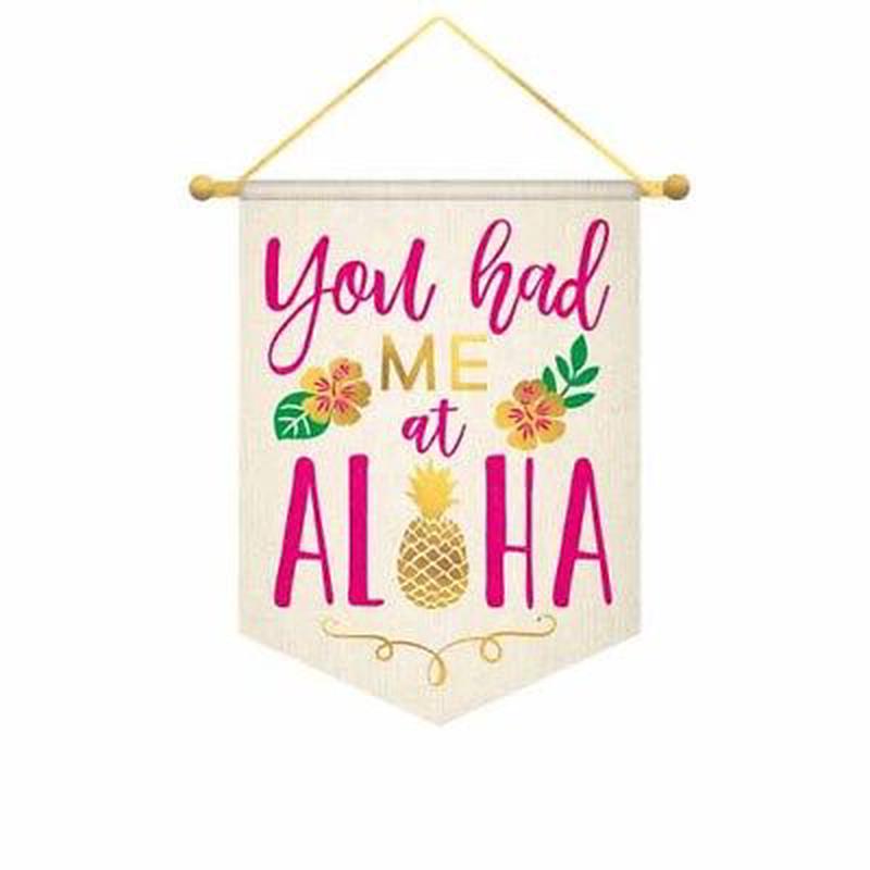 You Had Me at Aloha Hanging Sign – Amscan