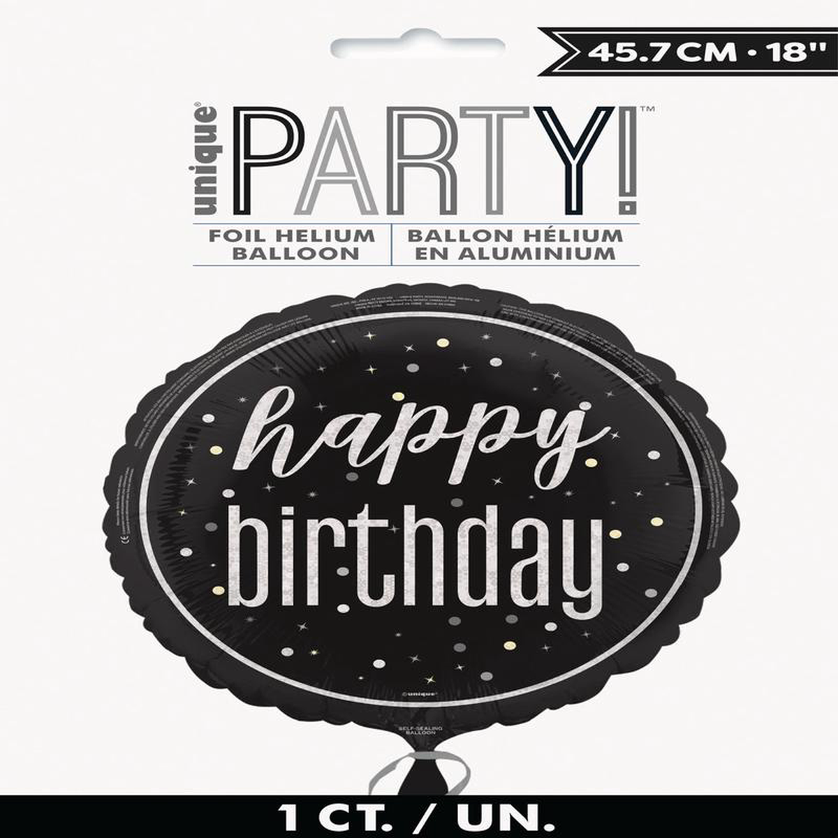 18in Pkg Glitz Cake Happy Birthday Foil Balloon