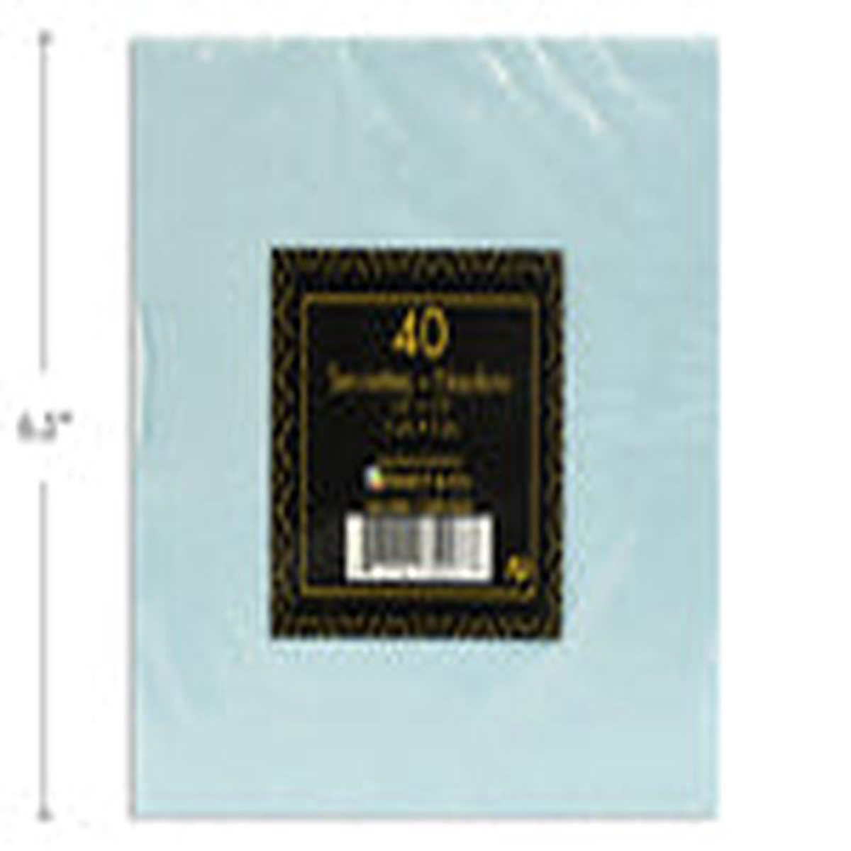 Baby Blue Napkins 2 Ply 645 58243 40pk 33x33cm