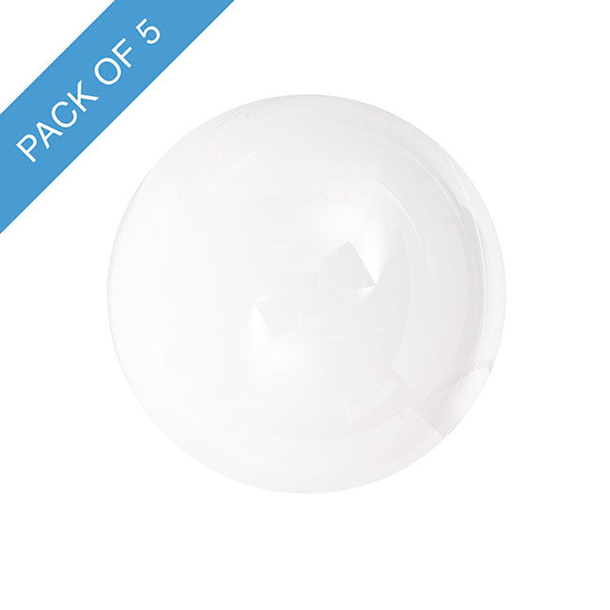 Bubble (Bobo) Balloon 18″ Pack 5 Clear (46cmD)
