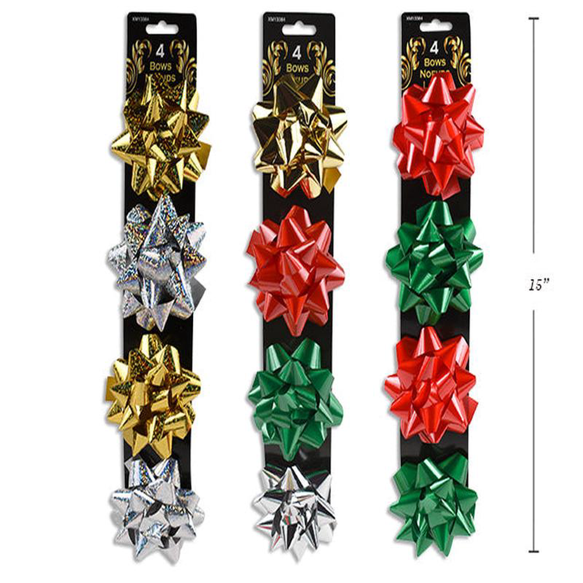 Paquete de 4 Lazos para Regalo (358243) 8211 3 Estilos