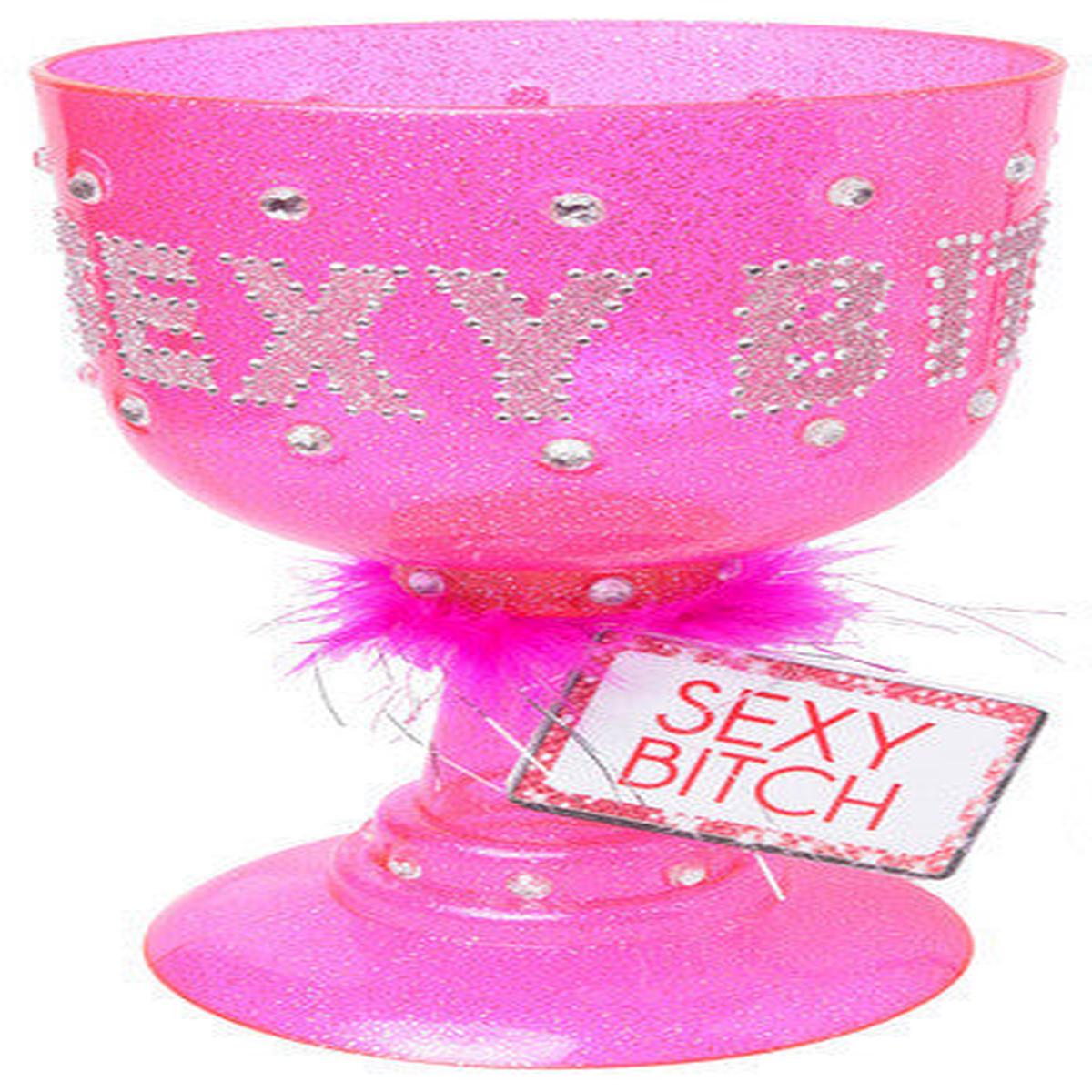 Sexy Bitch Pimp Cup – Dark Pink