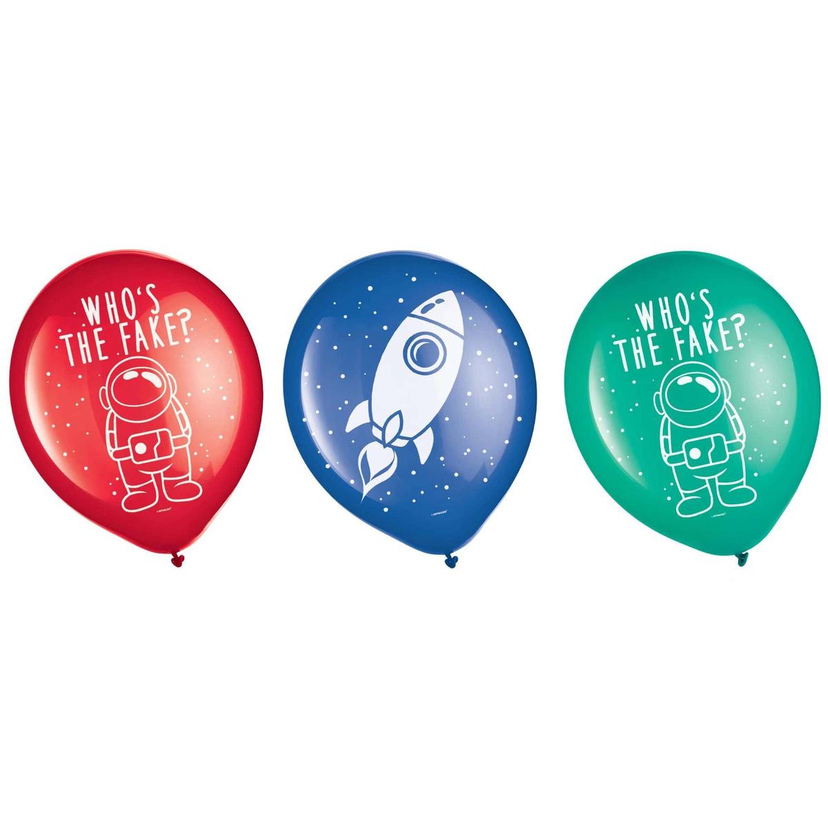 Spies In Space 12″ Latex Balloon 6ct – Amscan