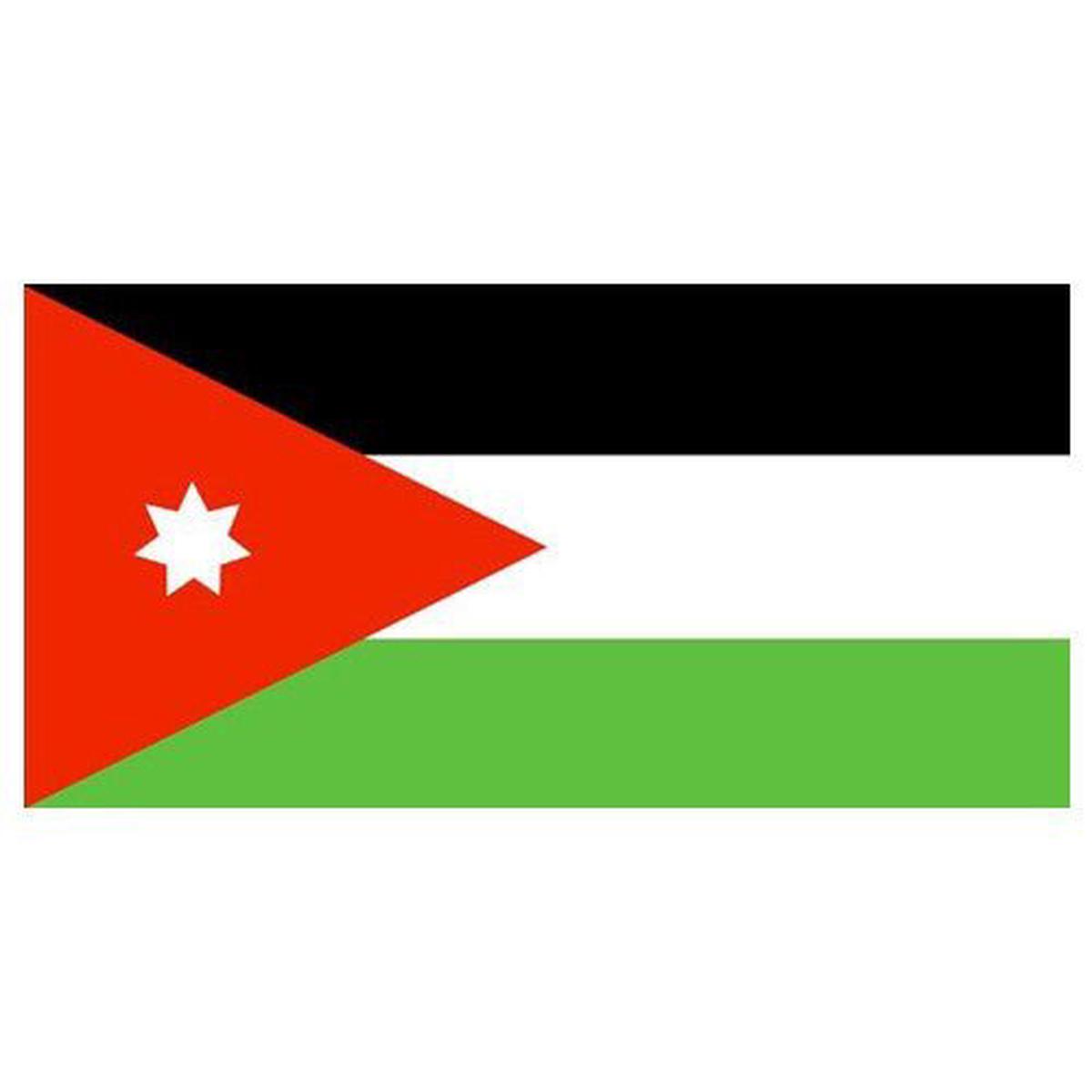 Jordan Flag with Stick | 4″ x 6″