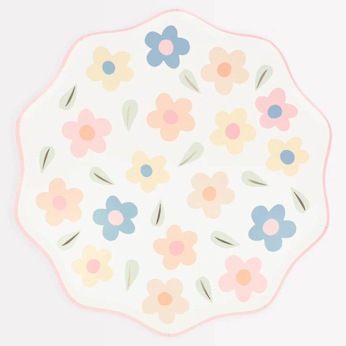 MERI MERI – Happy Flower Large Paper Plates Napkins – Pack of 8