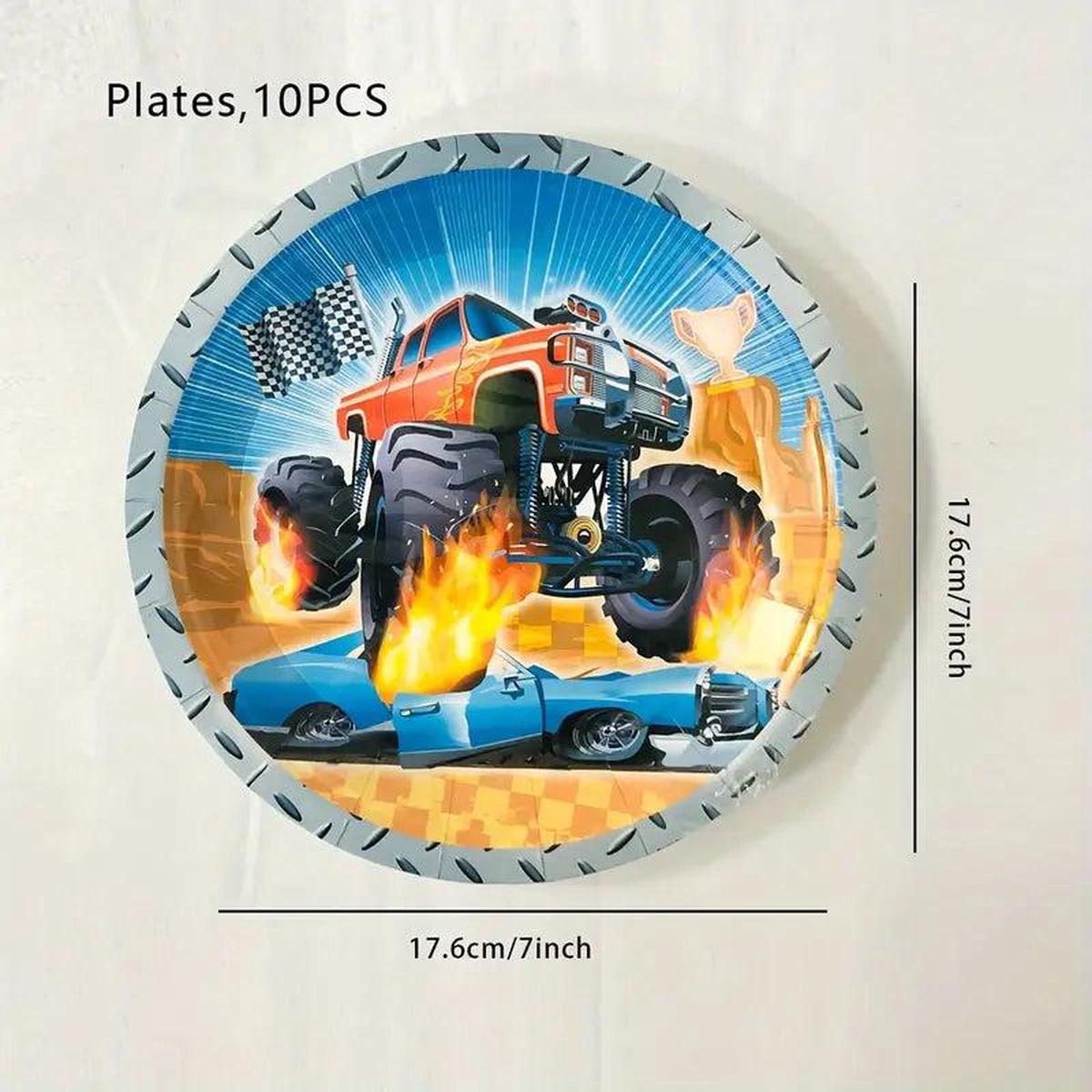 Monster Truck Birthday Decoration 8211 Plato 78243 (x1u)