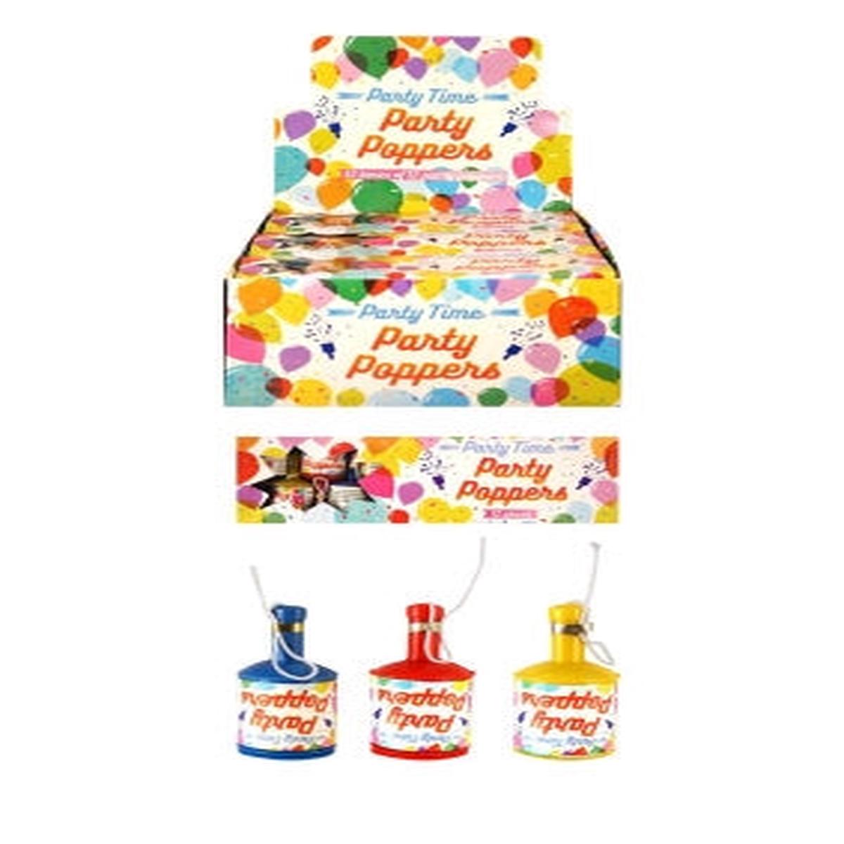 Party Poppers 12 pack