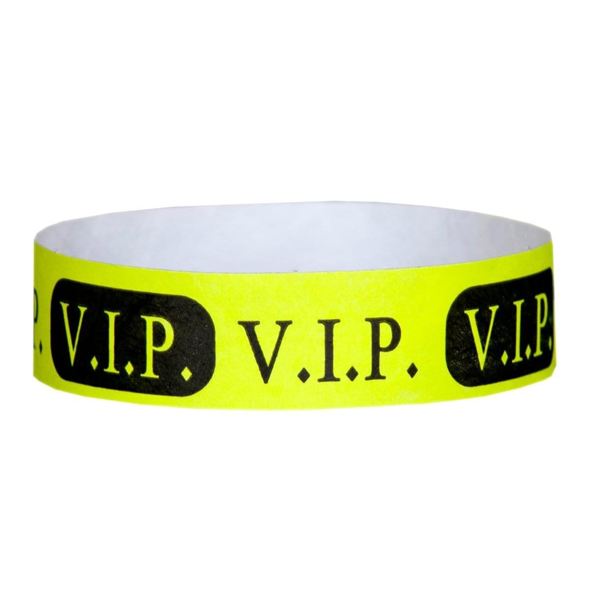Wristband Supertek – Yellow Glow 3/4 in. 100/pkg