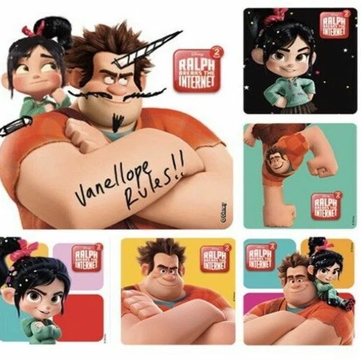 25 Wreck it Ralph breaks the internet Stickers Party Favors Teacher Supply  #3