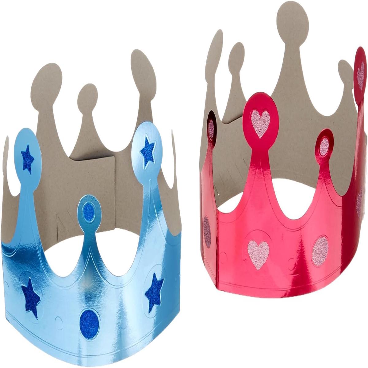 Crowns – Gender Reveal Pink and Blue (12ct) – Amscan
