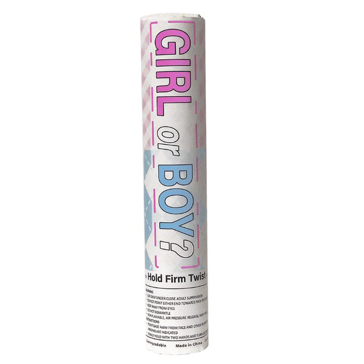 Gender Reveal Confetti Popper 8211 Blue