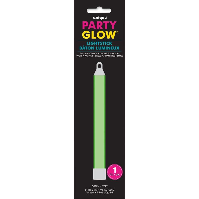 Green Glow Stick, 6 Inches, 1 Count