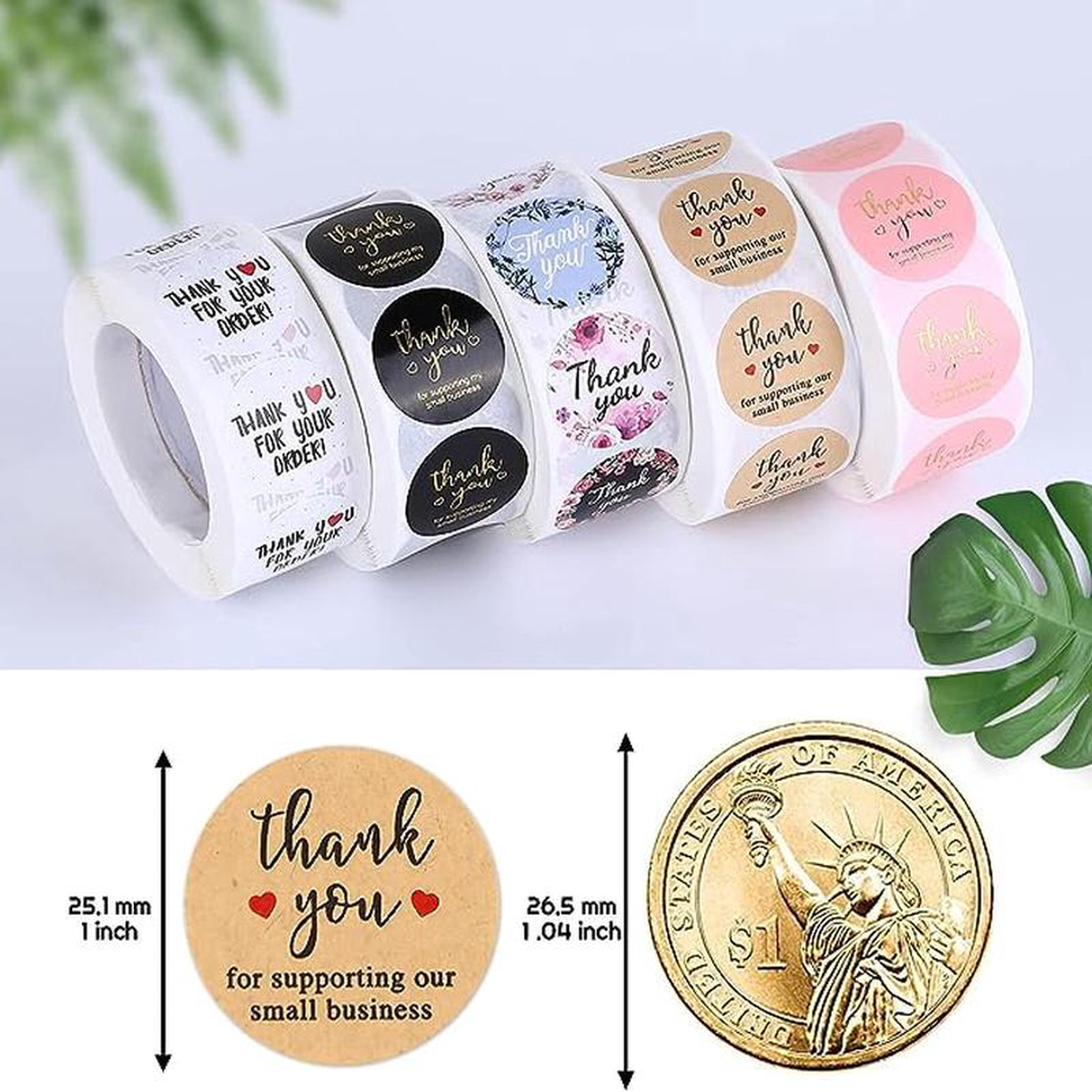 Thank You Sticker Rollo (500 unidades) 8211 Todos los Modelos
