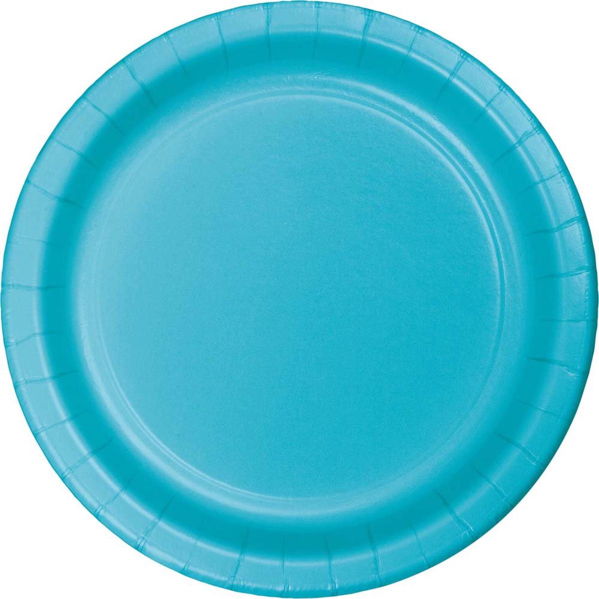Bermuda Blue Paper Plates 9″ | 24ct