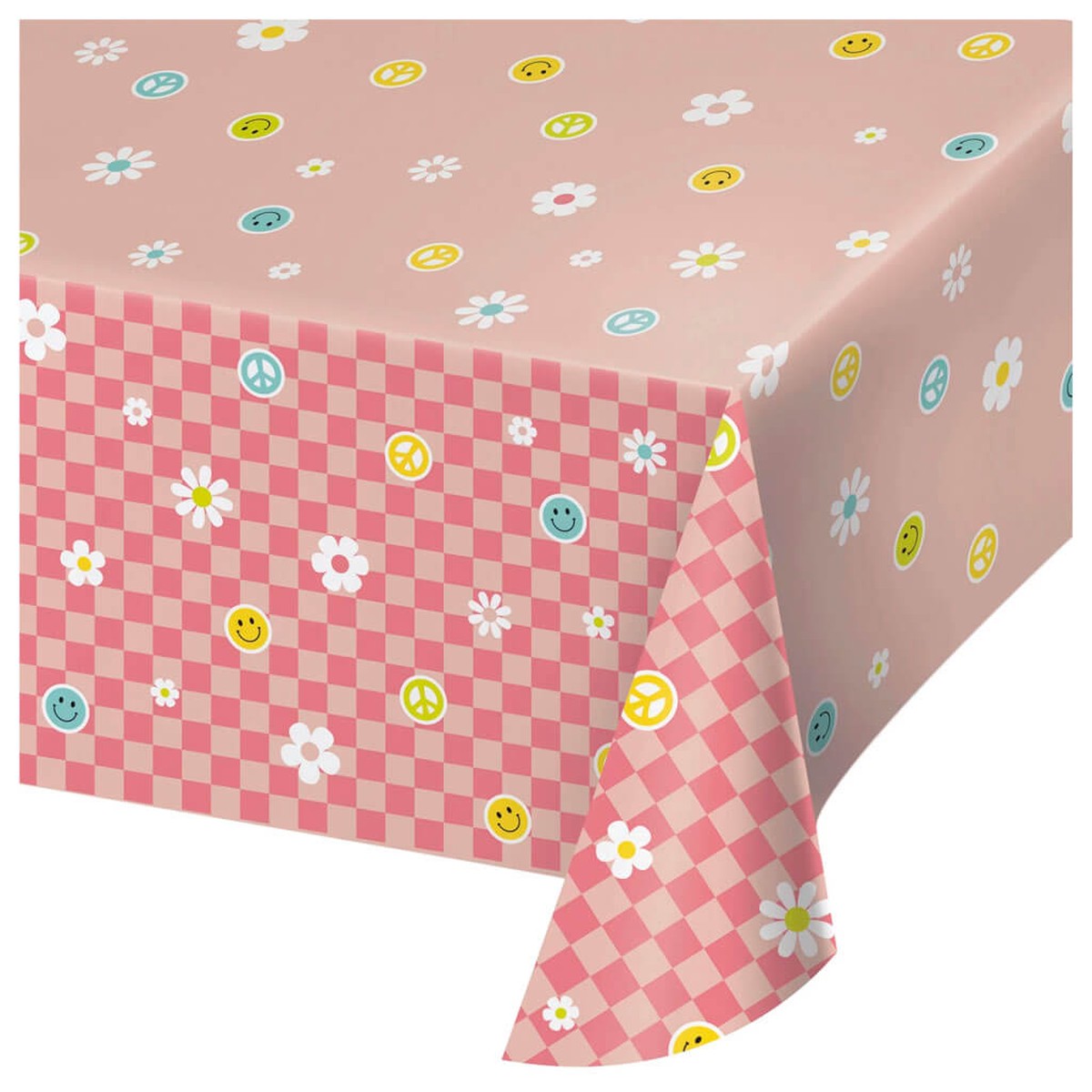 Flower Power Paper Tablecover 54in x 102in