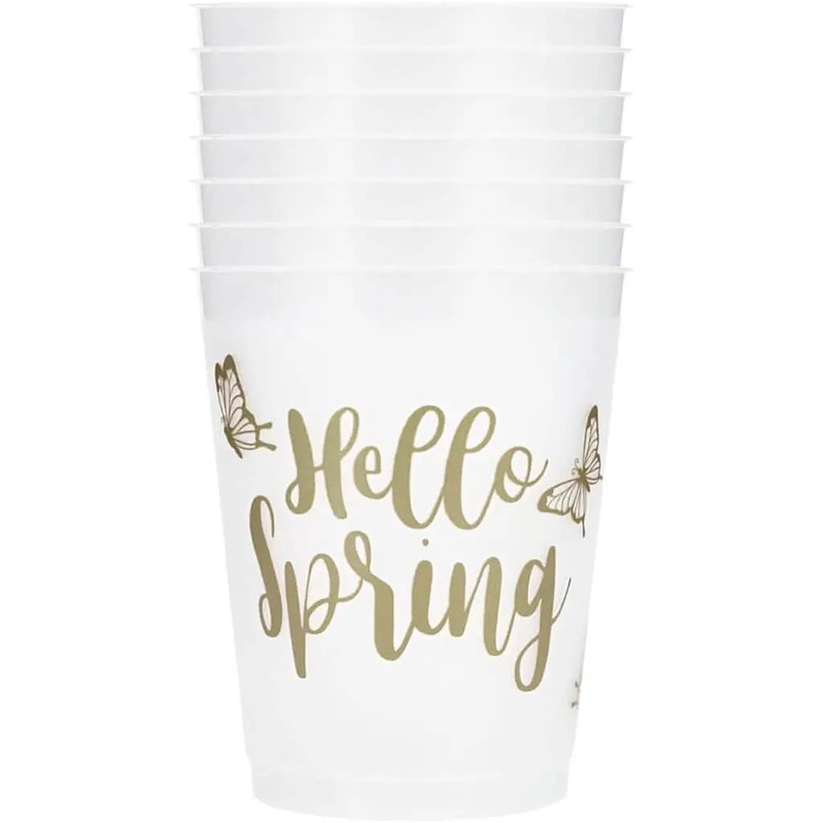 Hello Spring Plastic Party Cup 16oz, 6ct