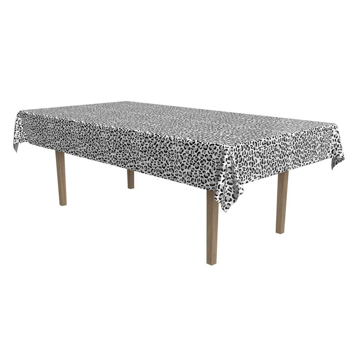 Snow Leopard Print Tablecover 54in x 108in