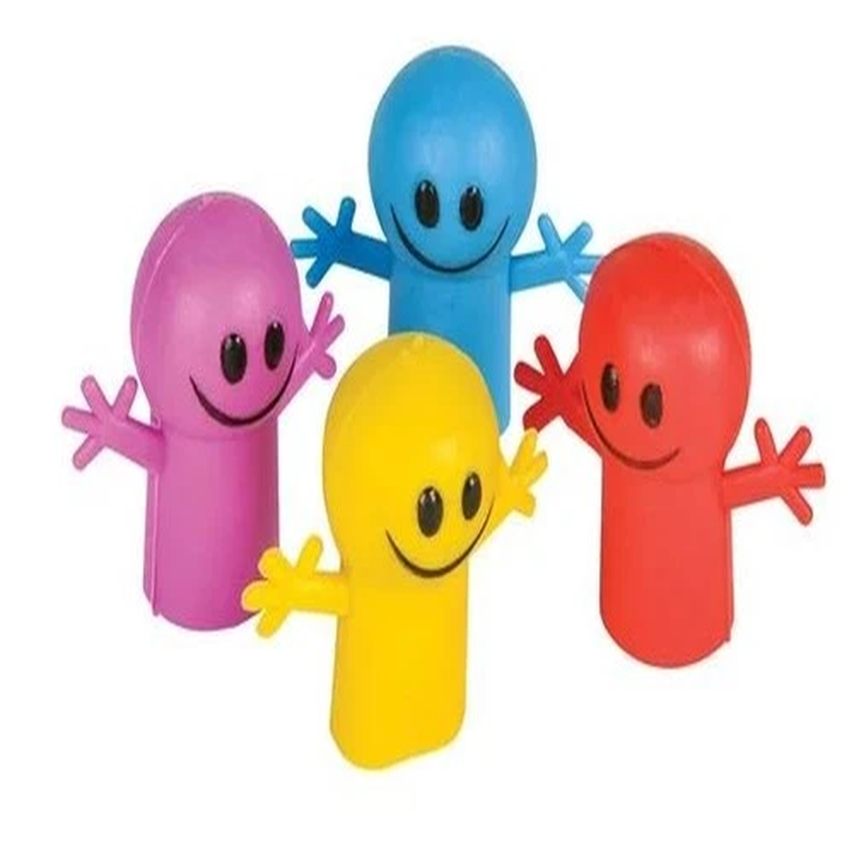 12 Pack Smile Finger Puppets 1.5″ Mini Smiley Face Toys Party Favors Kids Pri