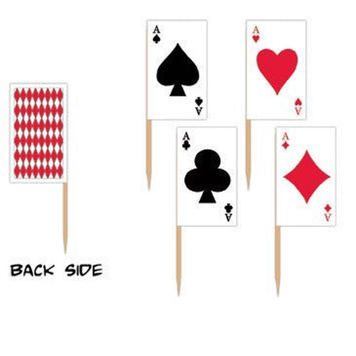 Playing Card Picks | 50ct | 2.5″