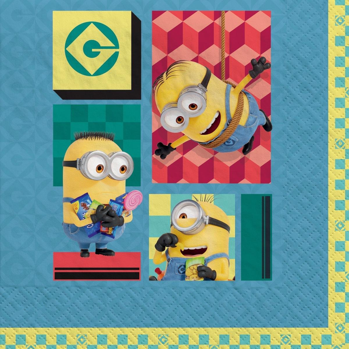 5″ Beverage Napkins – Despicable Me 4 (16ct) – Amscan