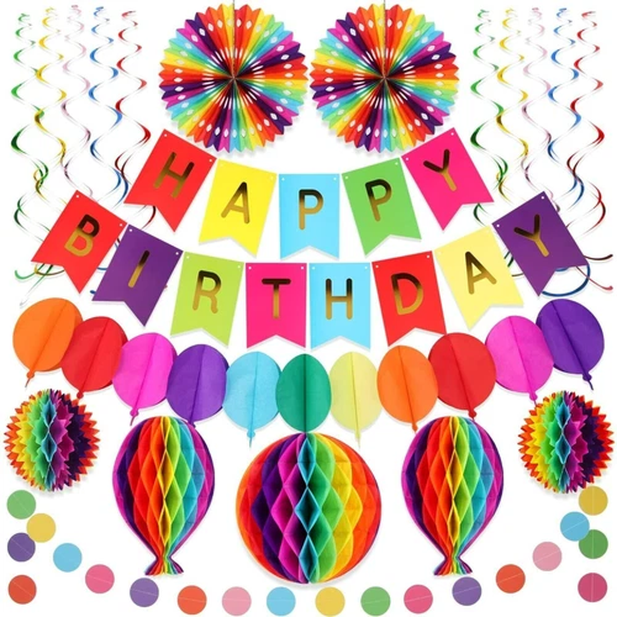 Birthday party decorations set