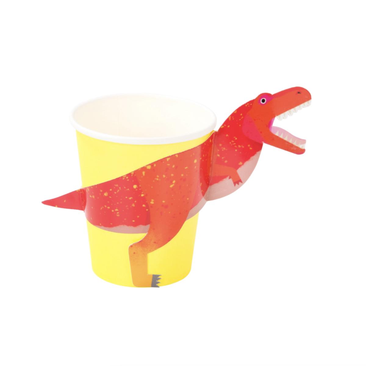 T-Rex Dinosaur Party Cups – 8pk