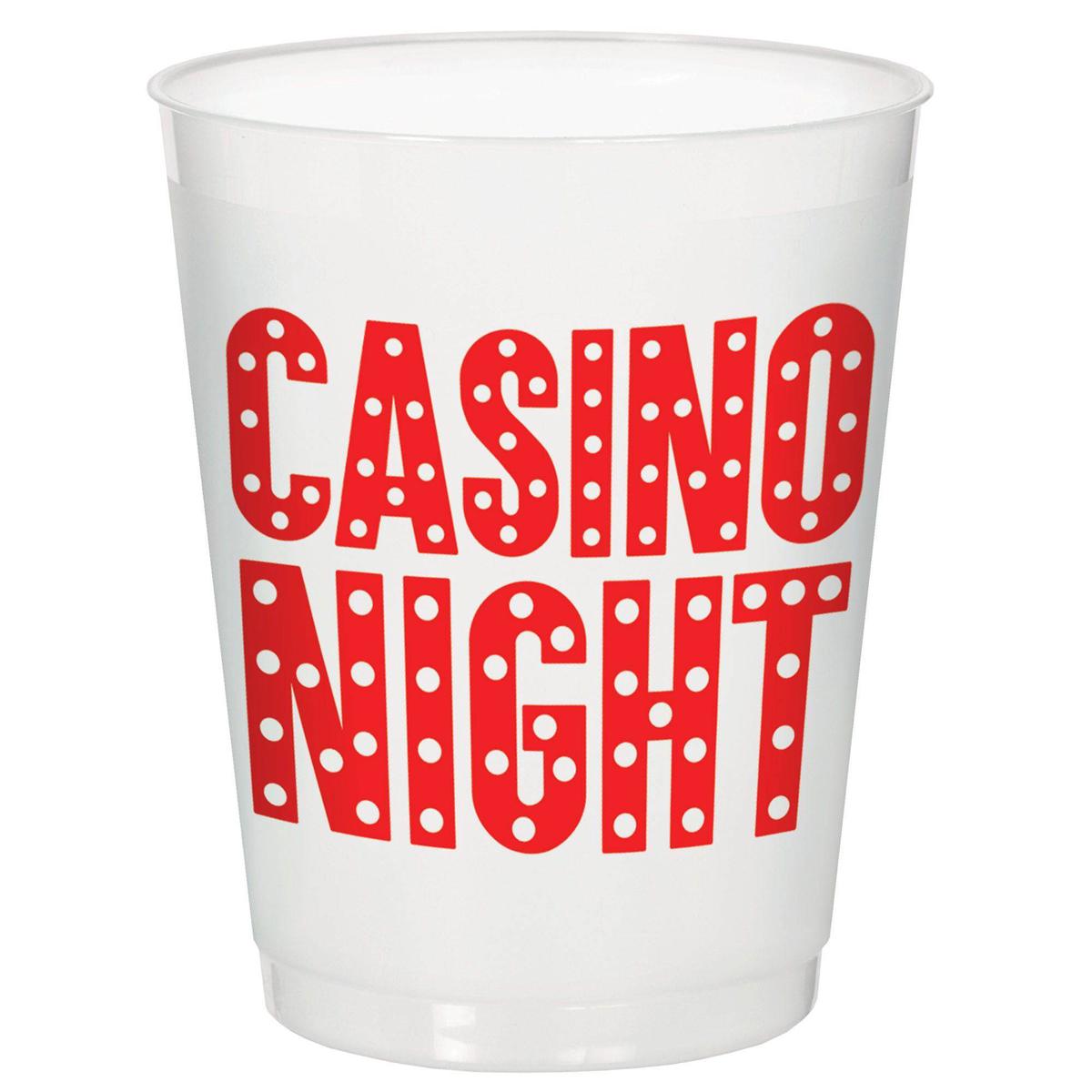 14oz Frosted Cup – Casino Night – Amscan
