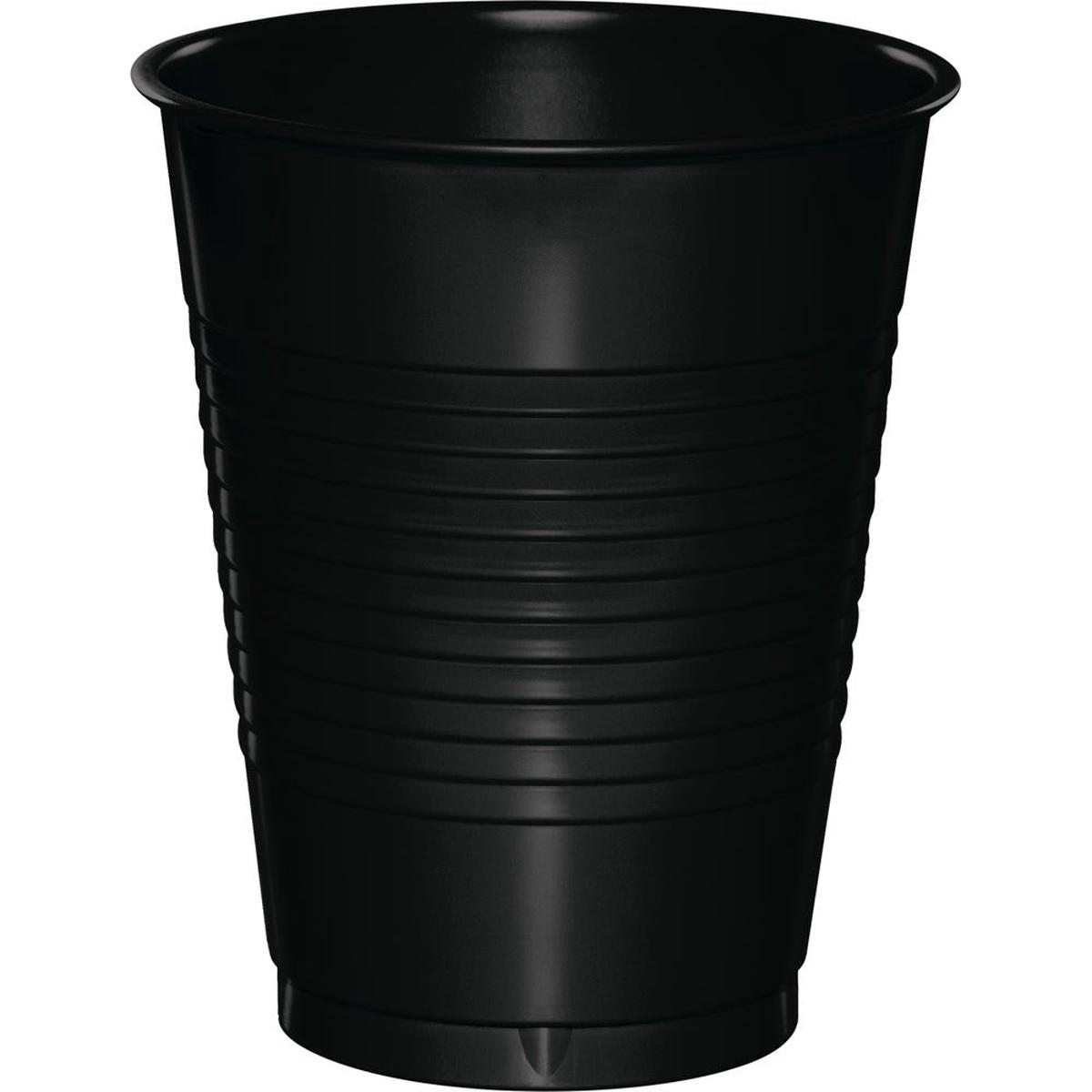 Black Plastic Cups 16oz | 20ct