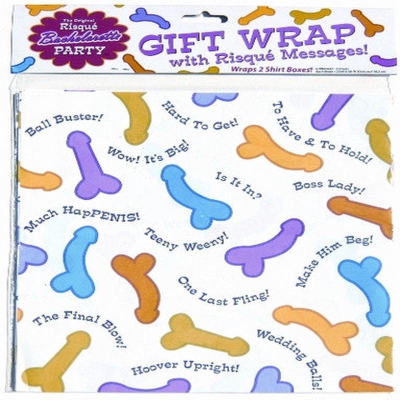 Risqu Bachelorette Party Gift Wrap