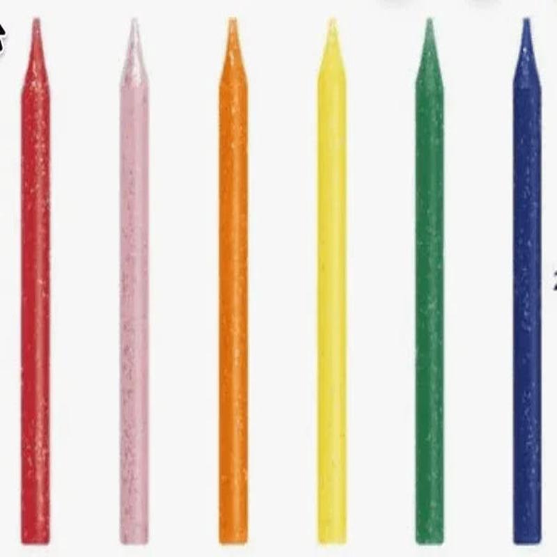 Bright Glitter Birthday Candles | 20ct