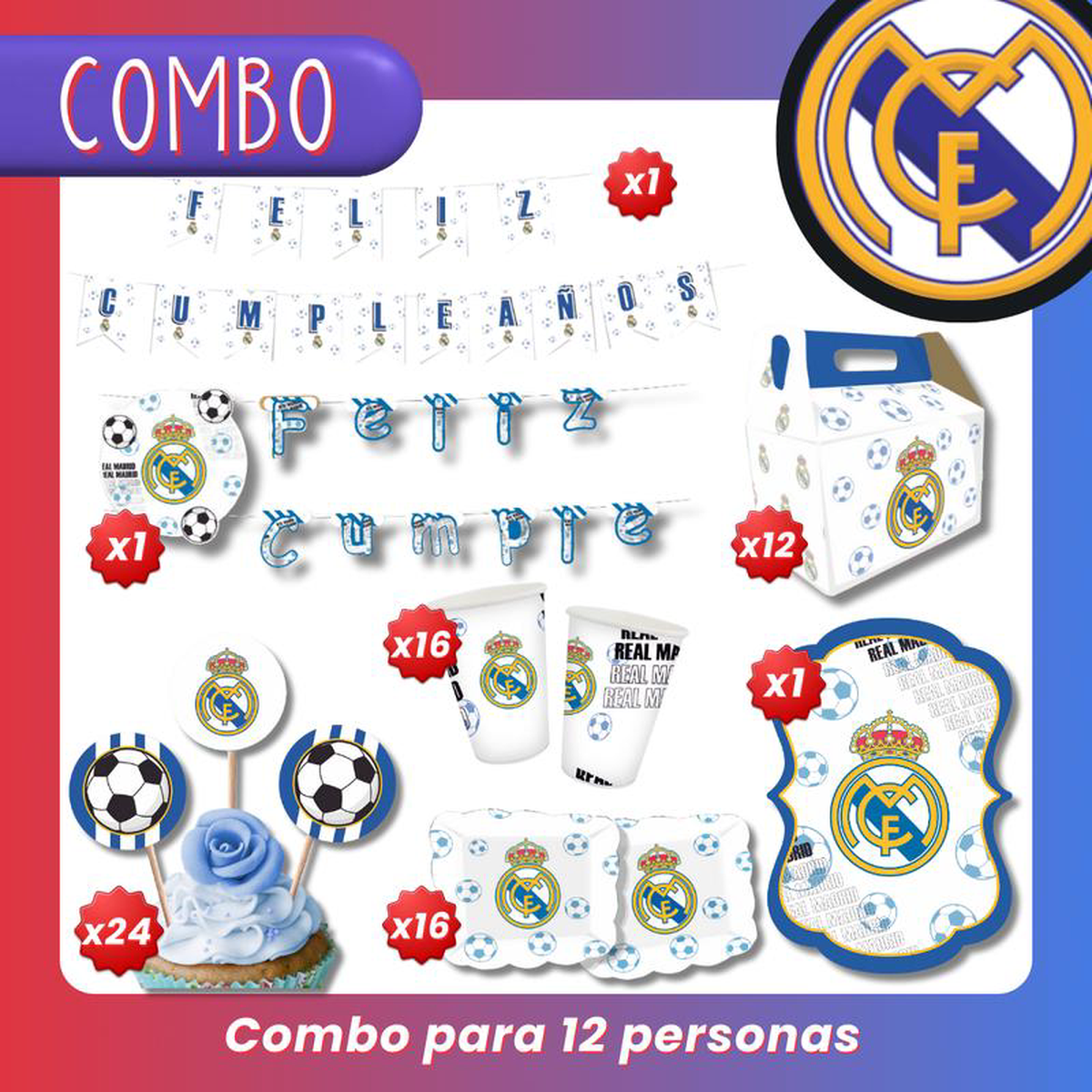 COMBO Real Madrid FC (12 personas)