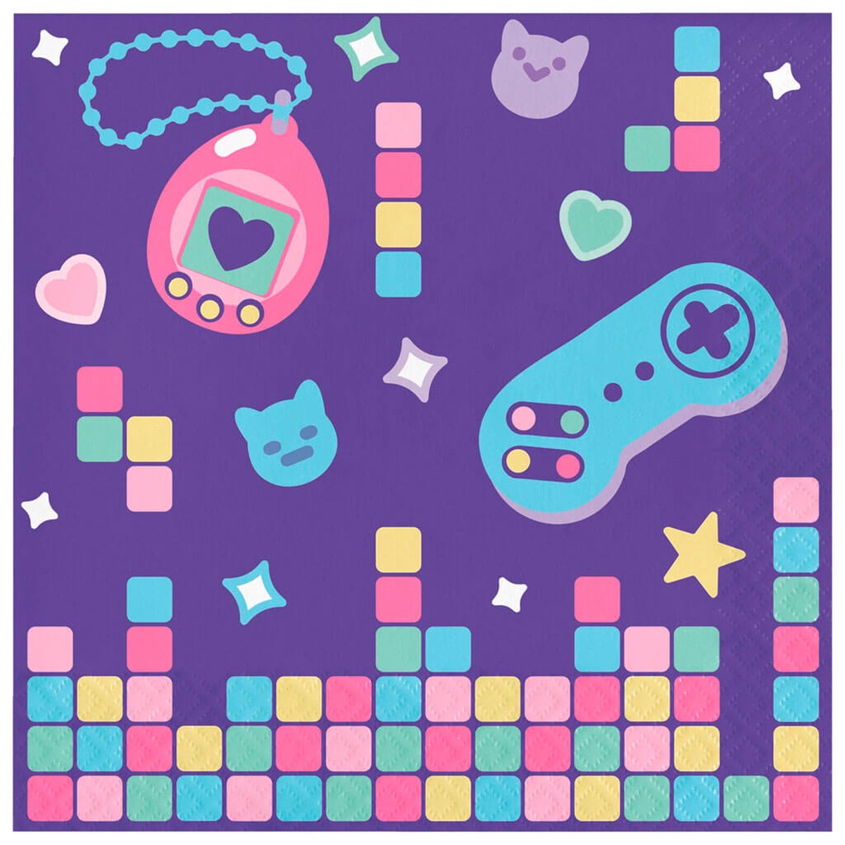 Digital Game Lunch Napkin 16ct 2Ply
