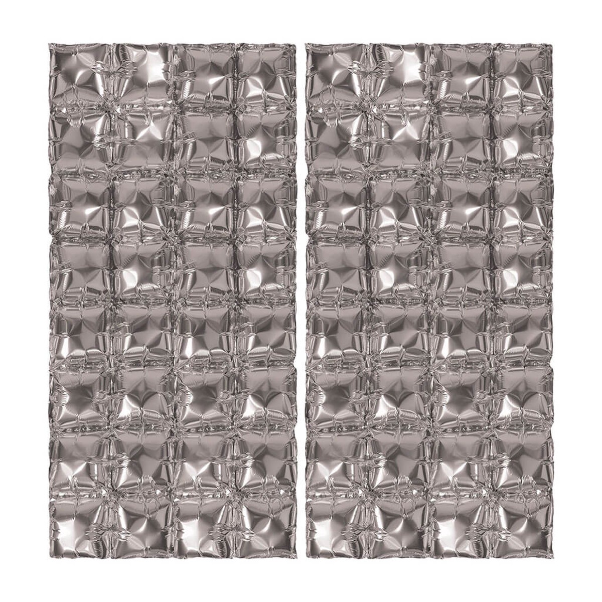 Foil Balloon Backdrops Silver 3ft-6in x 235in