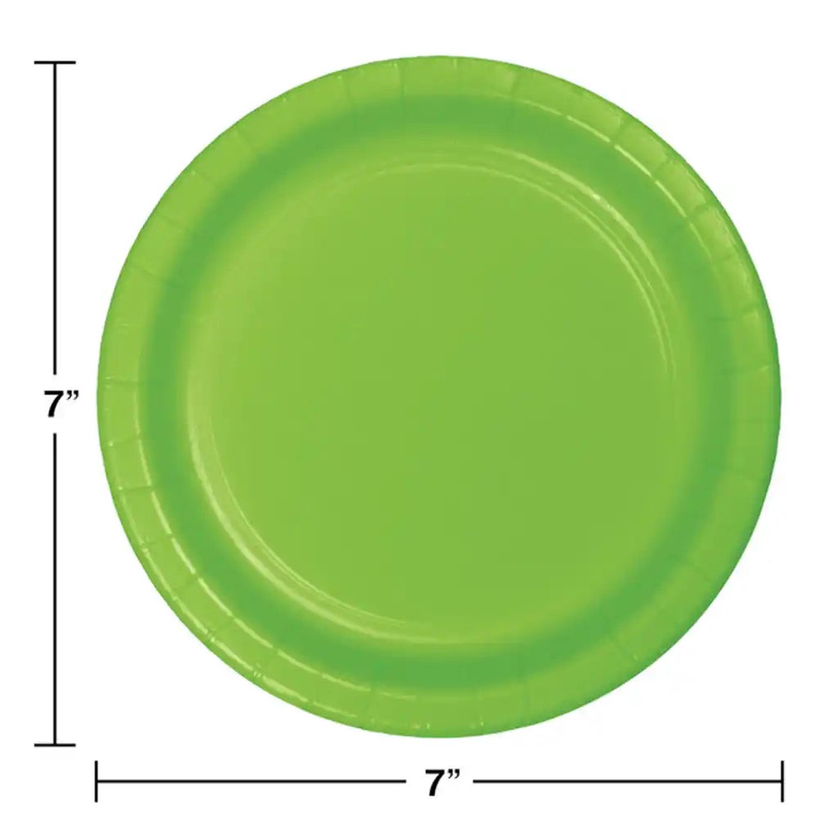 Fresh Lime Luncheon Plates 7in 24ct