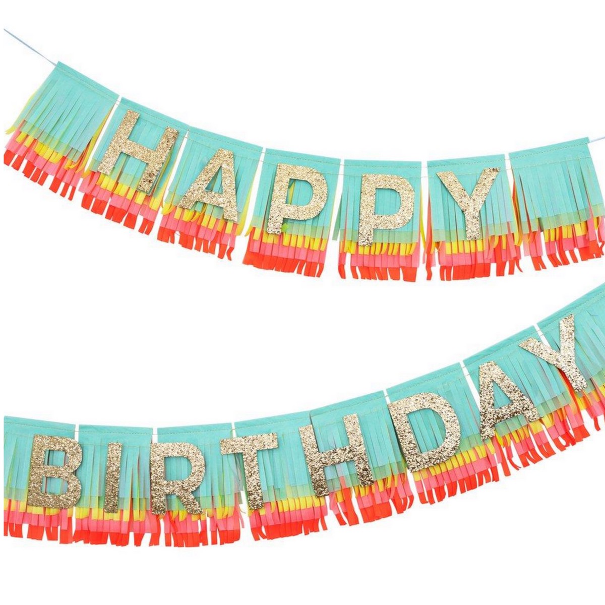 Happy Birthday Fringe Garland