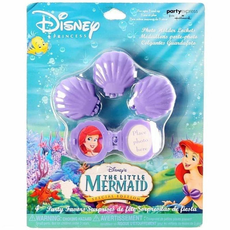 Photo Holder Lockets – The Little Mermaid (4ct) – Party Express