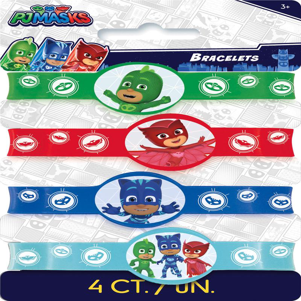Pj Mask Stretchy Bracelet 4ct