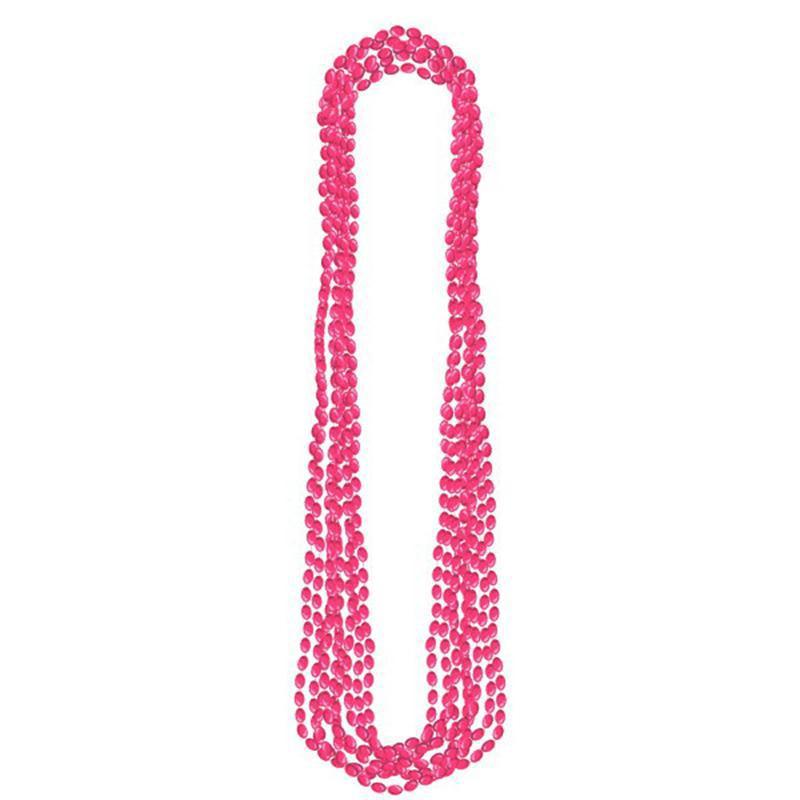 Beads Necklace 8/pkg – Pink
