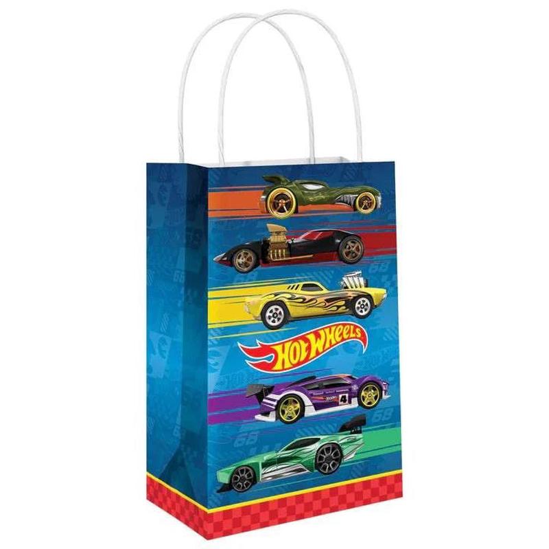 Hot Wheels Kraft Bags 8ct – Amscan