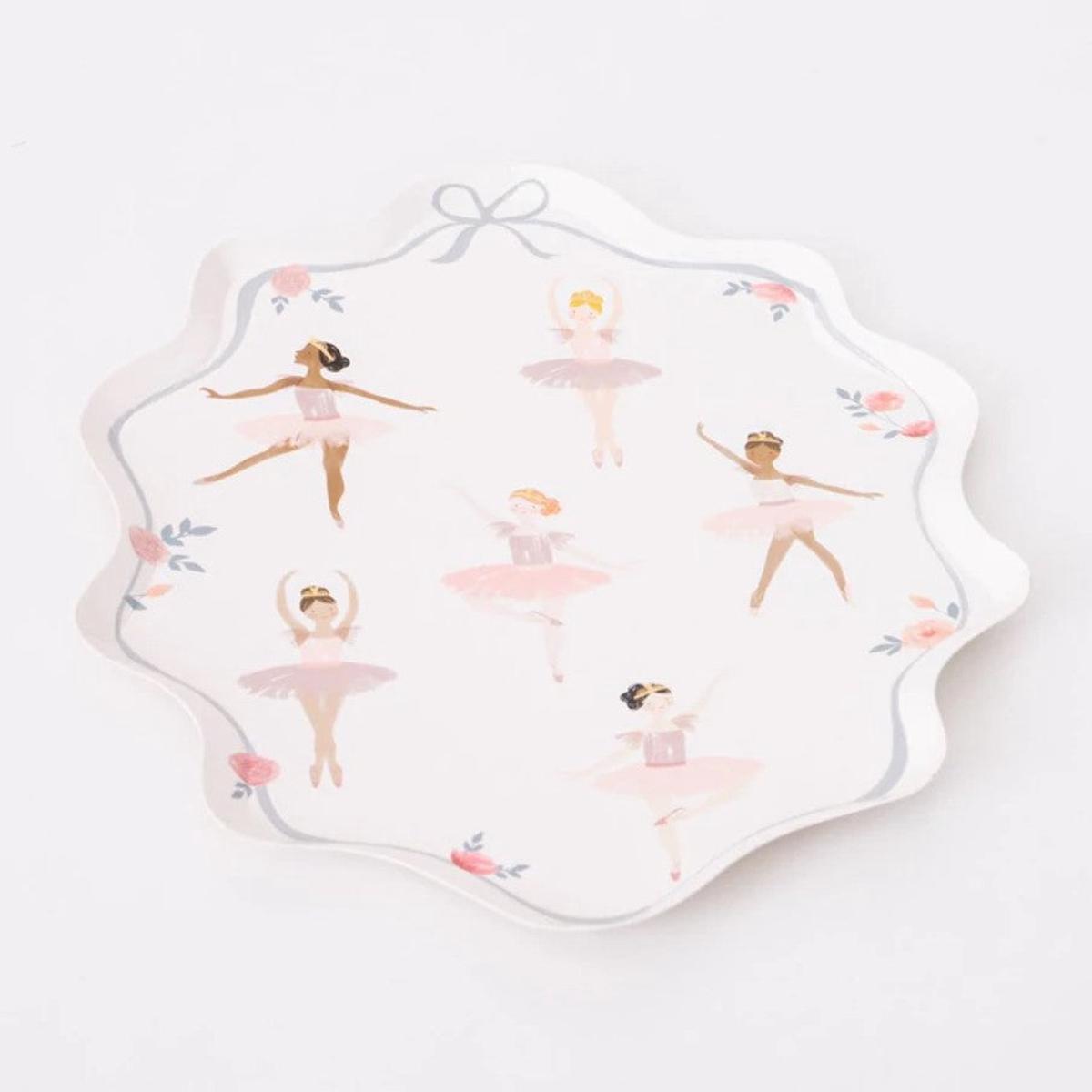 MERI MERI – Ballerina Party Paper Plates – Pack of 8
