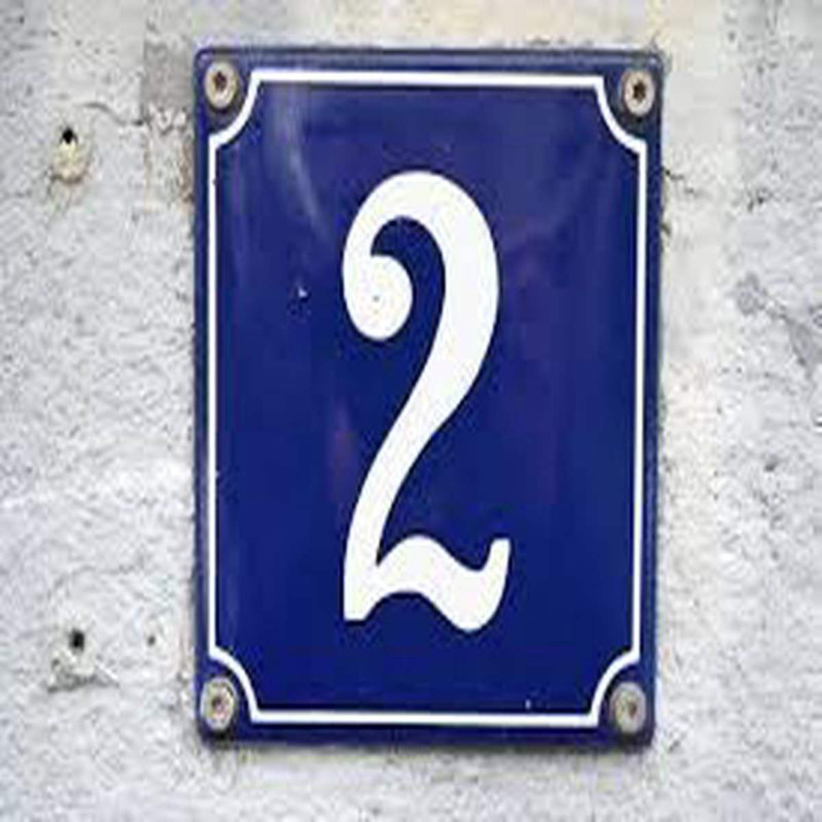 NUMBER 2 METAL BLUE