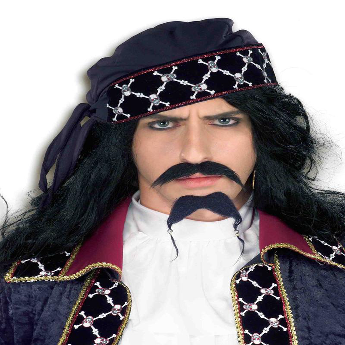 Pirate Beard 038 Moustache Deluxe Black