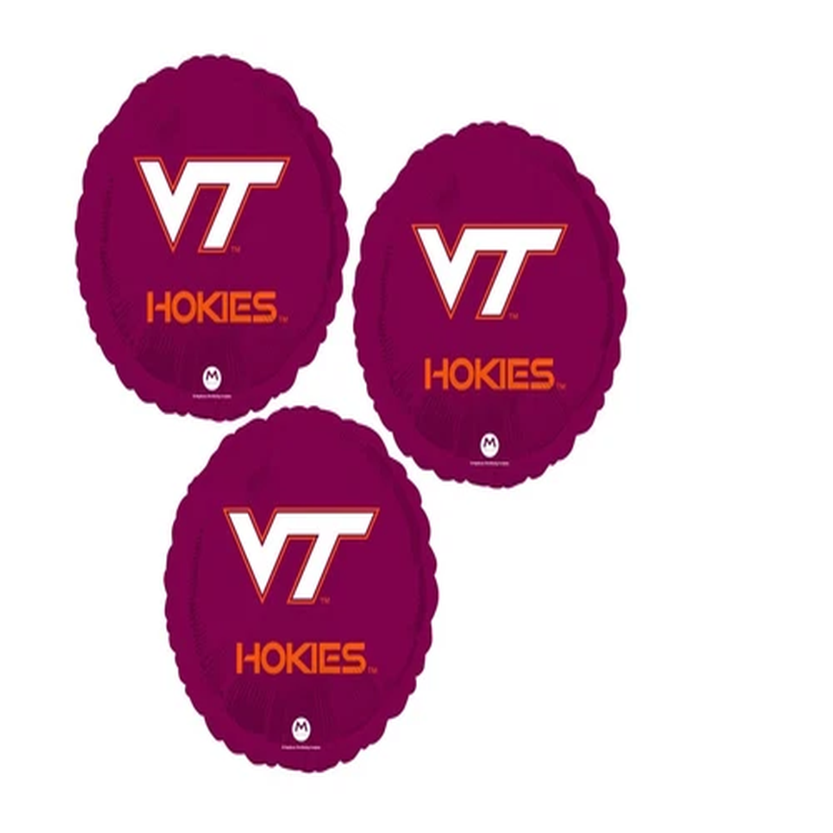 Set Of 3 Virginia Tech 18” Balloons Birthday Party Decorations
