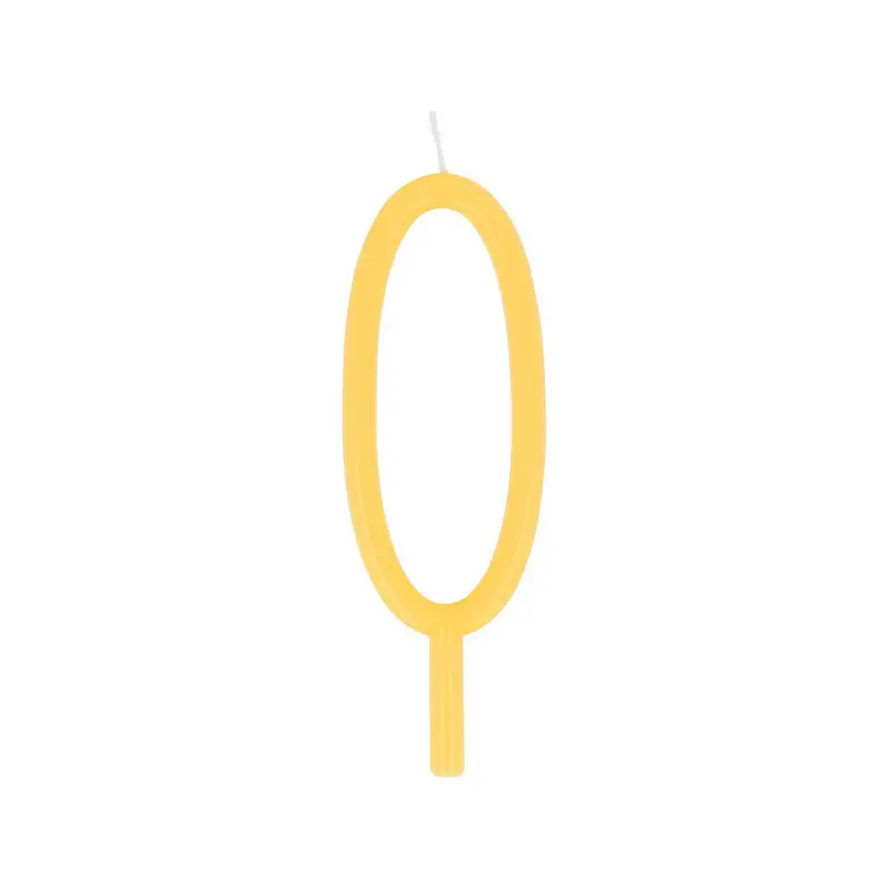 Slim Number 0 Candle