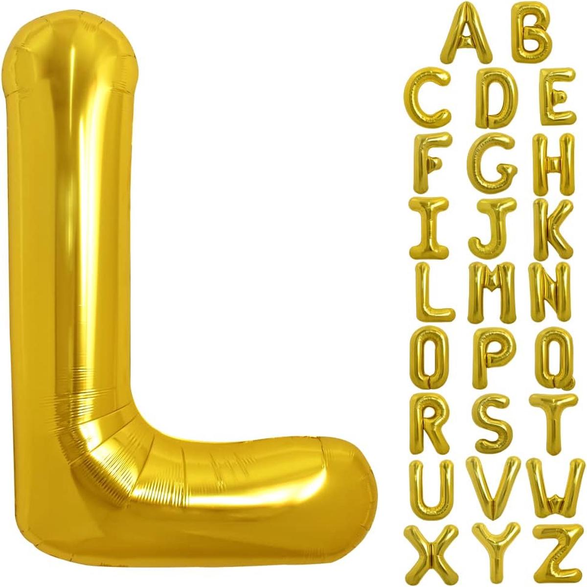 PARTY POINT Gold Foil Balloon Letter “L” 80cm  Perfect Party Balloon for Events