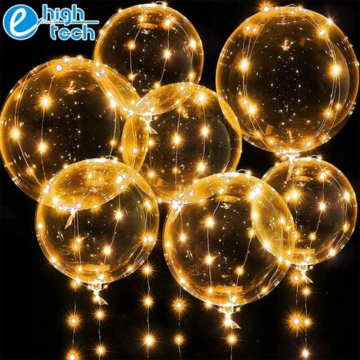 10/20/30/40/50 Pack LED Light Up BoBo Balloons Wedding Birthday Party Decoration