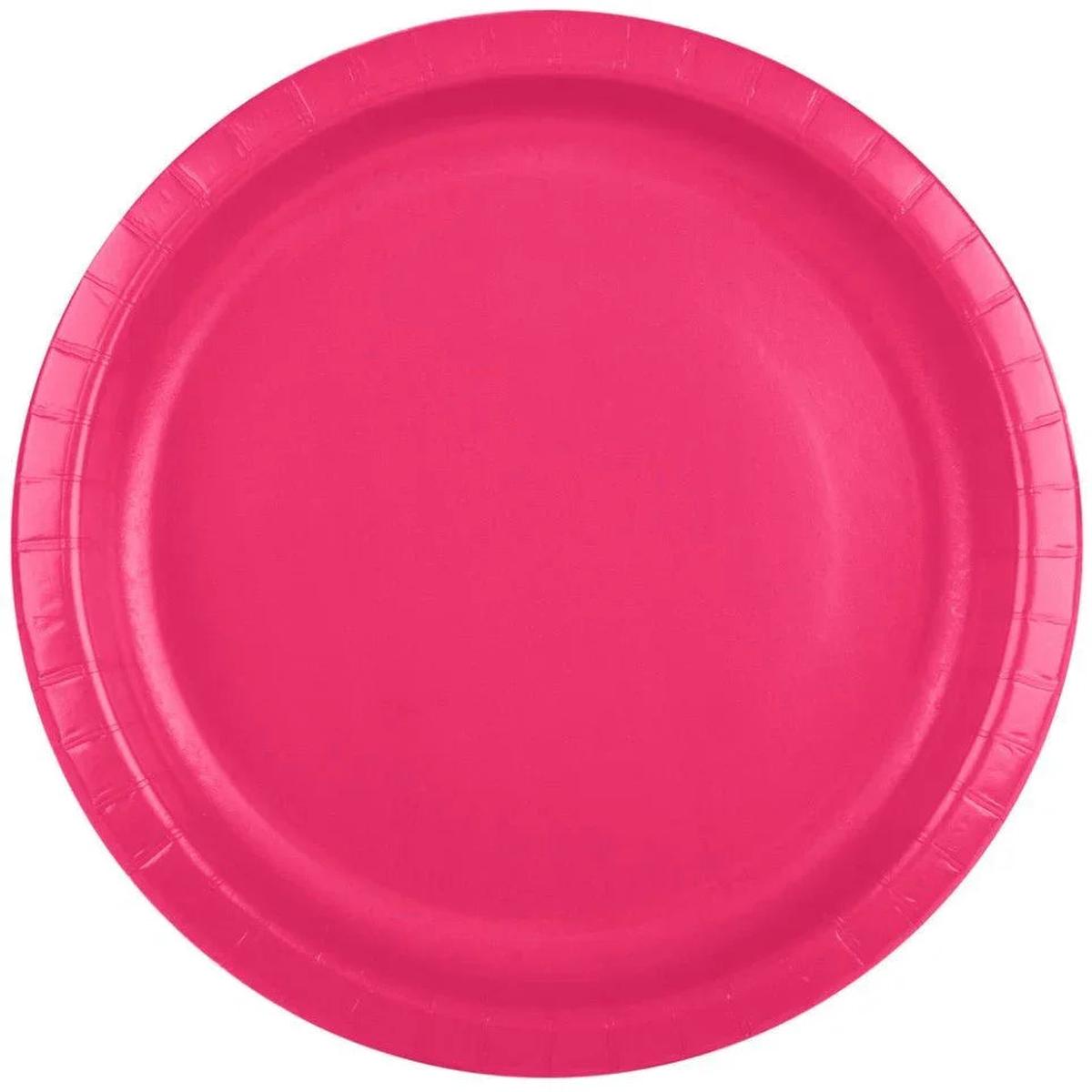 Magenta Paper Plates 10″ | 24ct