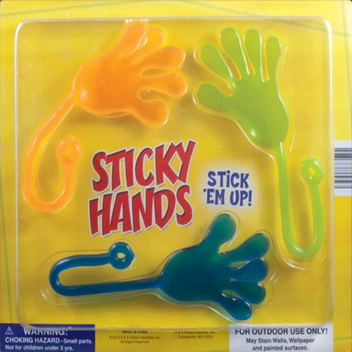 12 BIG EXTRA HUGE STICKY HANDS 12″, CARNIVALS, PINATA PARTY FAVORS GOODY BAGS