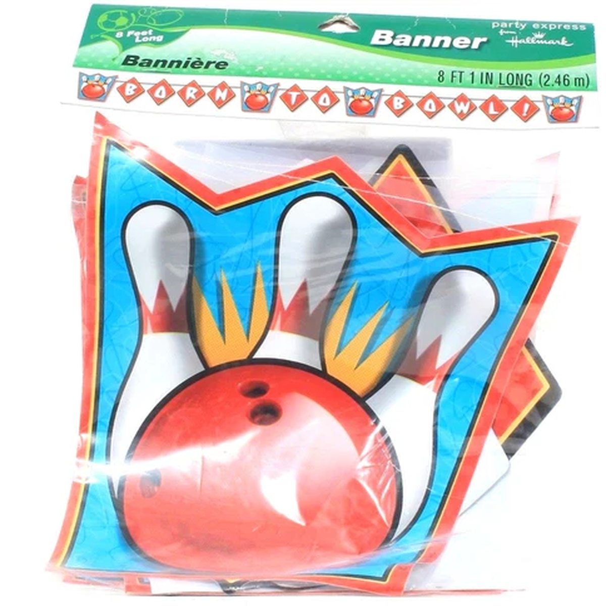1 Pack Bowling Banner 8 Feet Born To Bowl Party Express From Hallmark