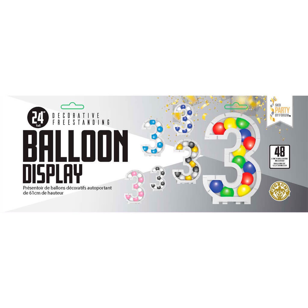 3 Balloon Frame Number 24in